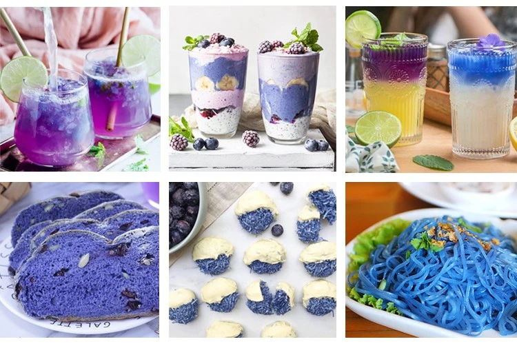Blue matcha applications